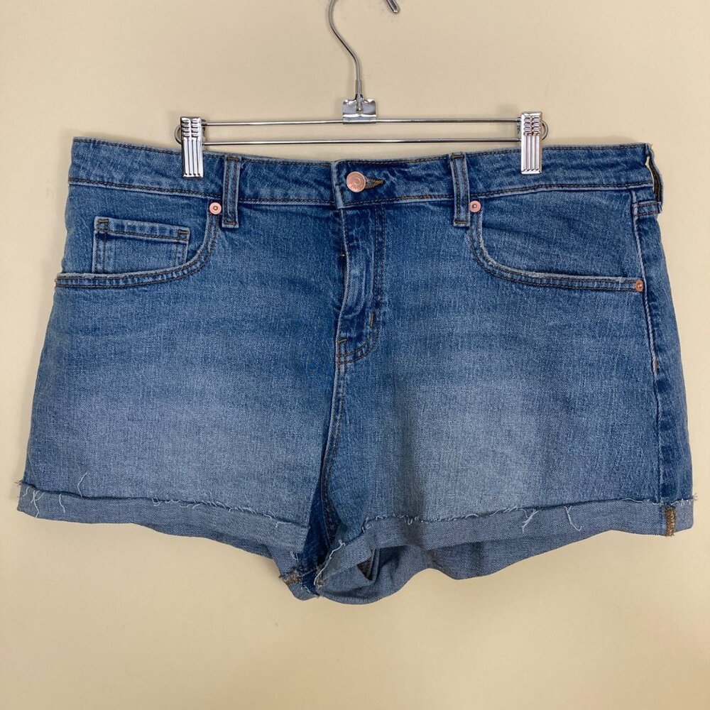 Wild Fable Denim Shorts Womens 16 R High Rise Rolled Cuff Target